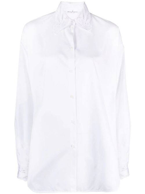 White cotton poplin shirt Ermanno Scervino | D442K350MSC10601